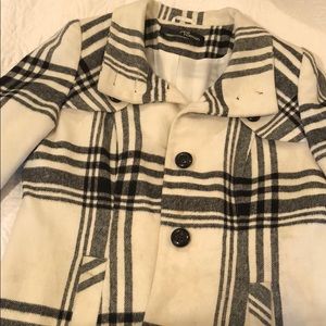Plaid winter coat